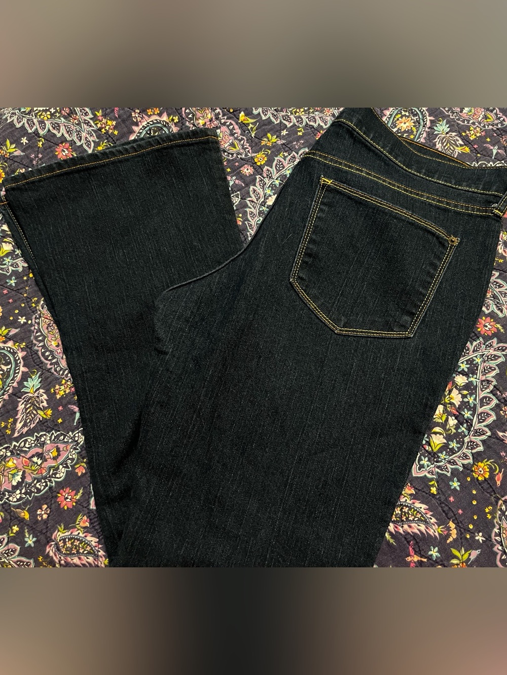 Old Navy The Flirt Dark Wash Blue Bootcut Jeans 14 Short